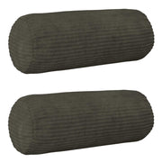 Kussensloop 2 stuks Ø 15x40 cm antraciet