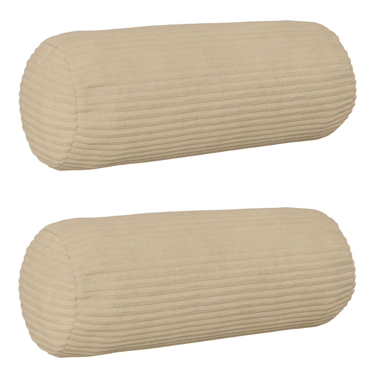 Kussensloop 2 pcs HEERLEN Taupe Ø 15 x 40 cm corduroy