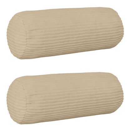 Kussensloop 2 pcs HEERLEN Taupe Ø 15 x 40 cm corduroy