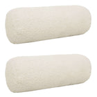Kussensloop 15x40 cm bouclé crème 2 stuks