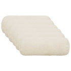 Kussensloop 6 stuks bouclé crèmekleurig 15x40 cm