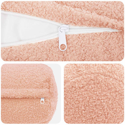 Kussensloop 6 pcs HEERLEN Roze Ø 15 x 40 cm Bouclé
