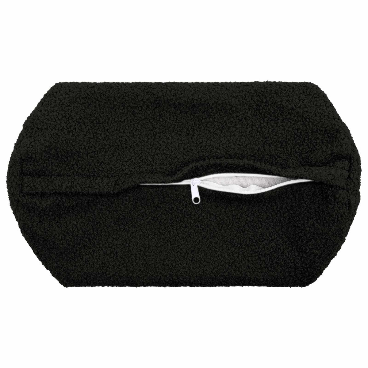 Kussensloop 2 pcs HEERLEN Zwart Ø 15 x 40 cm Bouclé
