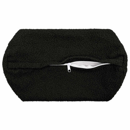 Kussensloop 2 pcs HEERLEN Zwart Ø 15 x 40 cm Bouclé