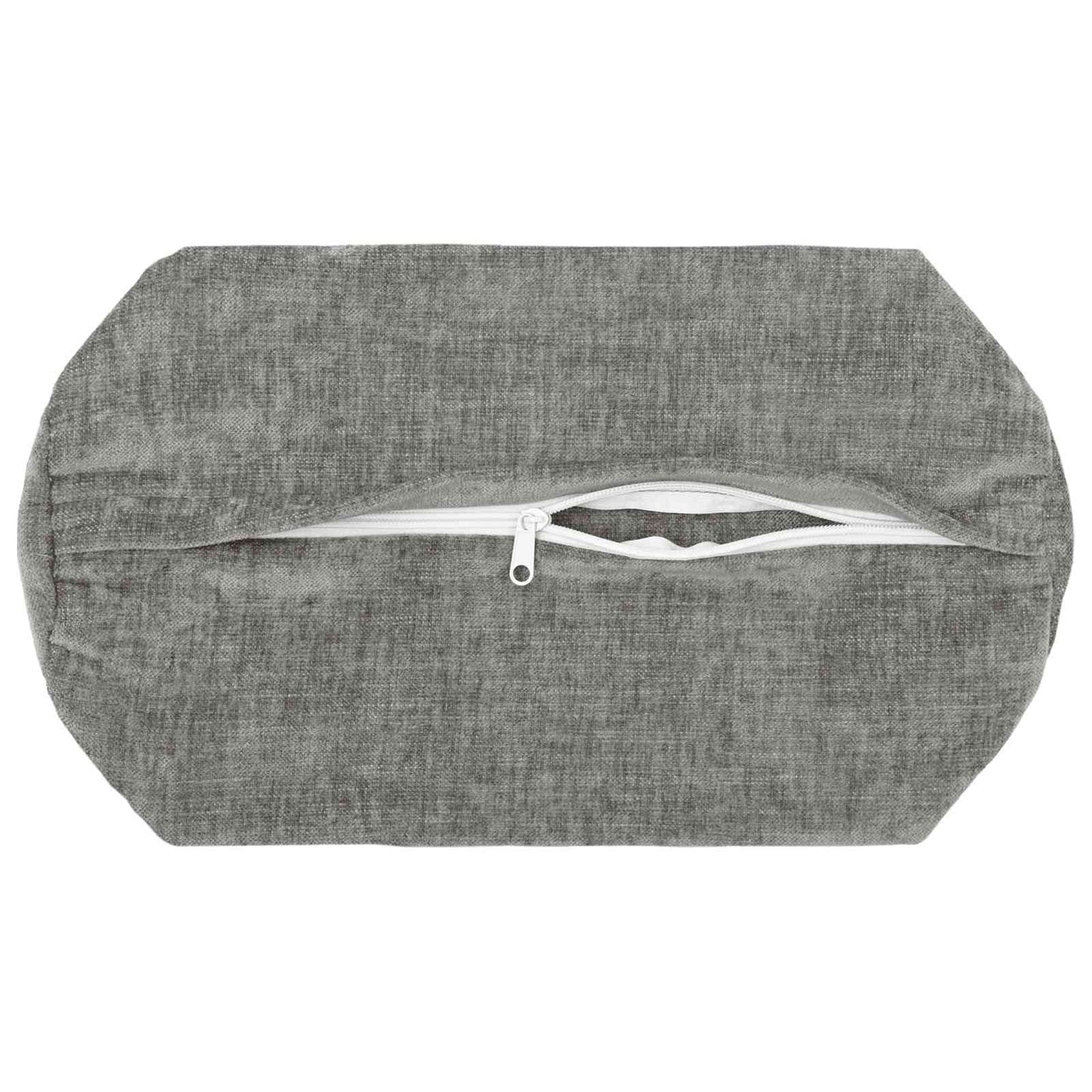 Kussensloop 6 st HEERLEN Donkergrijs Ø 15 x 40 cm Chenille Stof
