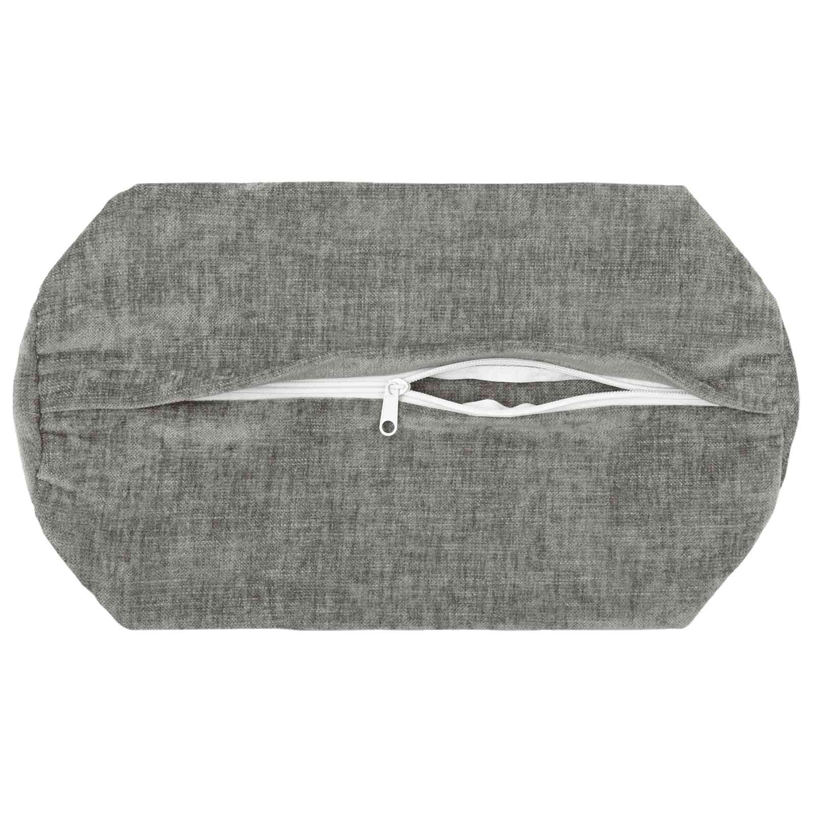 Kussensloop 6 st HEERLEN Donkergrijs Ø 15 x 40 cm Chenille Stof