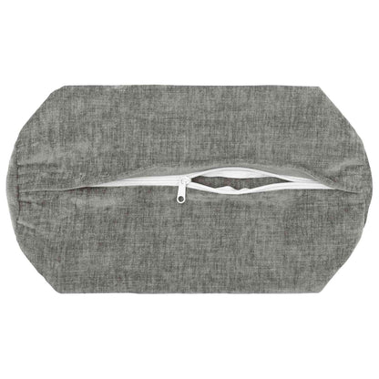 Kussensloop 6 st HEERLEN Donkergrijs Ø 15 x 40 cm Chenille Stof