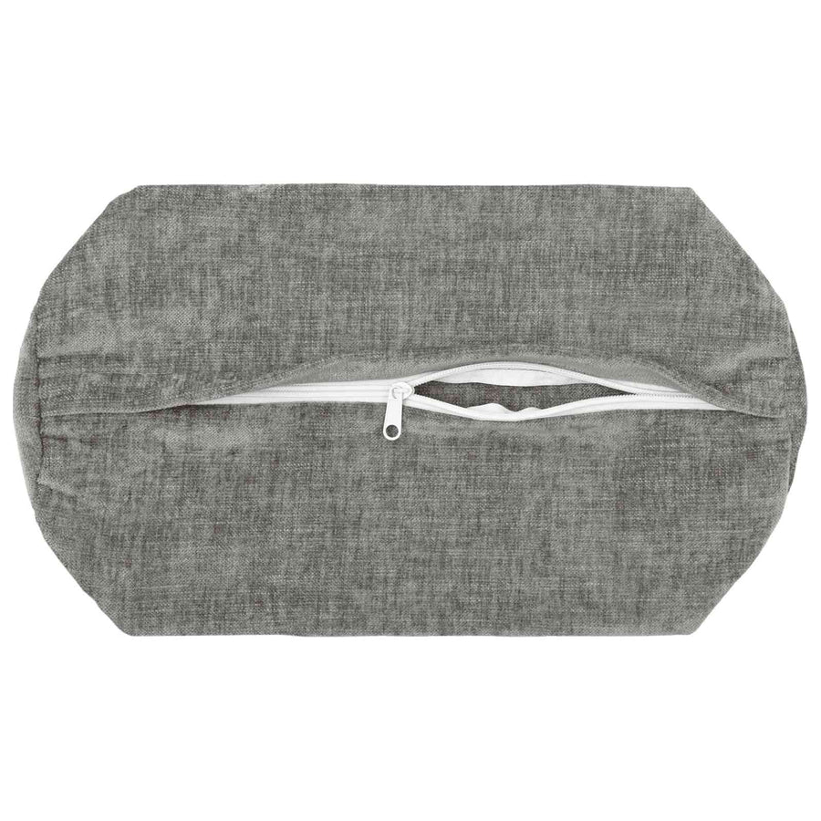 Kussensloop 6 st HEERLEN Donkergrijs Ø 15 x 40 cm Chenille Stof