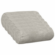 Kussensloop lichtgrijs 15x40 cm chenille 6 stuks