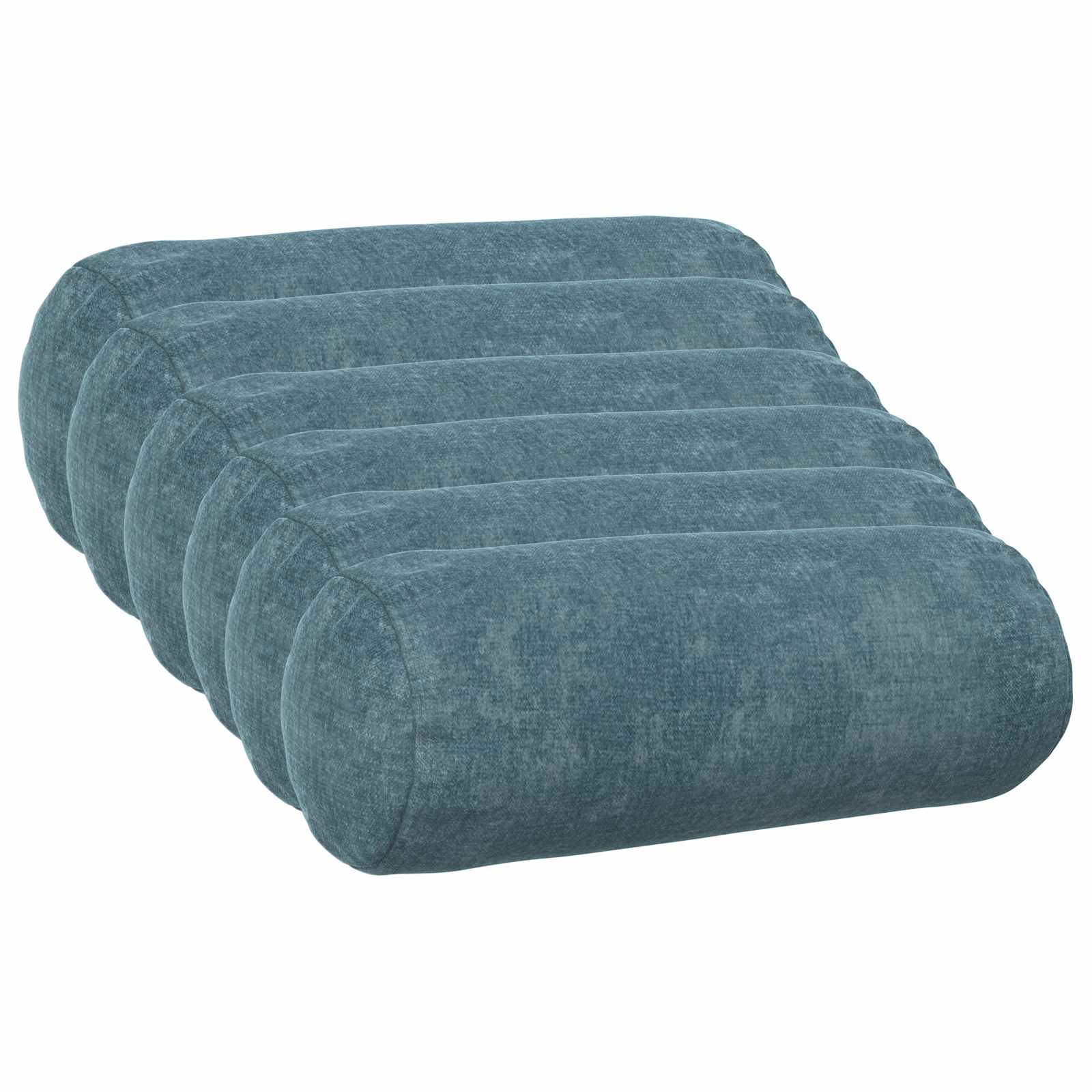 Kussensloop 6 st HEERLEN Blauw Ø 15 x 40 cm Chenille Stof