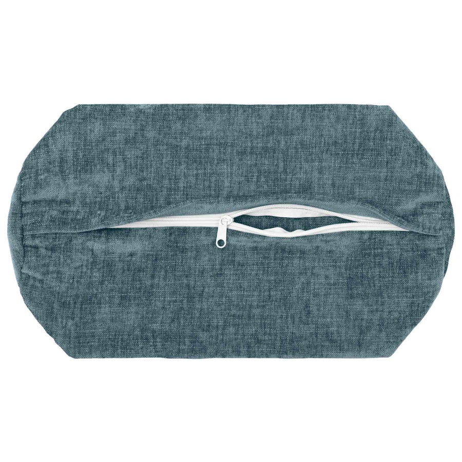 Kussensloop 6 st HEERLEN Blauw Ø 15 x 40 cm Chenille Stof