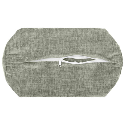 Kussensloop 6 st HEERLEN Groen Ø 15 x 40 cm Chenille Stof