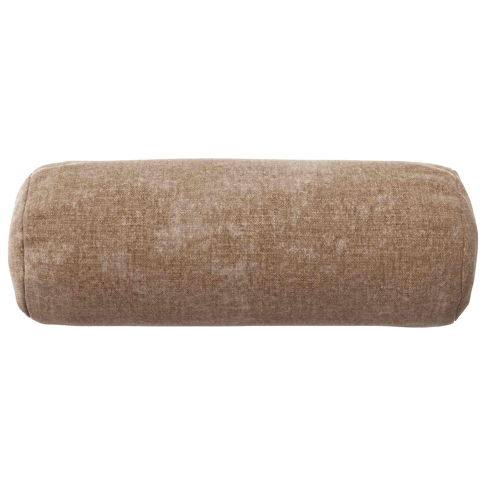 Kussensloop 6 st HEERLEN Bruin Ø 15 x 40 cm Chenille Stof