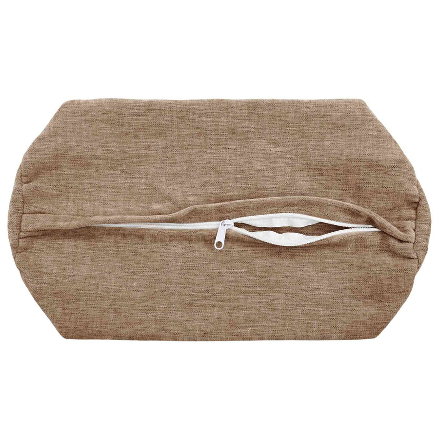 Kussensloop 6 st HEERLEN Bruin Ø 15 x 40 cm Chenille Stof