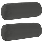 Kussenslopen 2 stuks antraciet 15x40 cm polyester