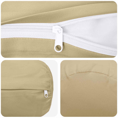 Kussensloop 2 pcs HEERLEN Beige Ø 15 x 40 cm Polyester