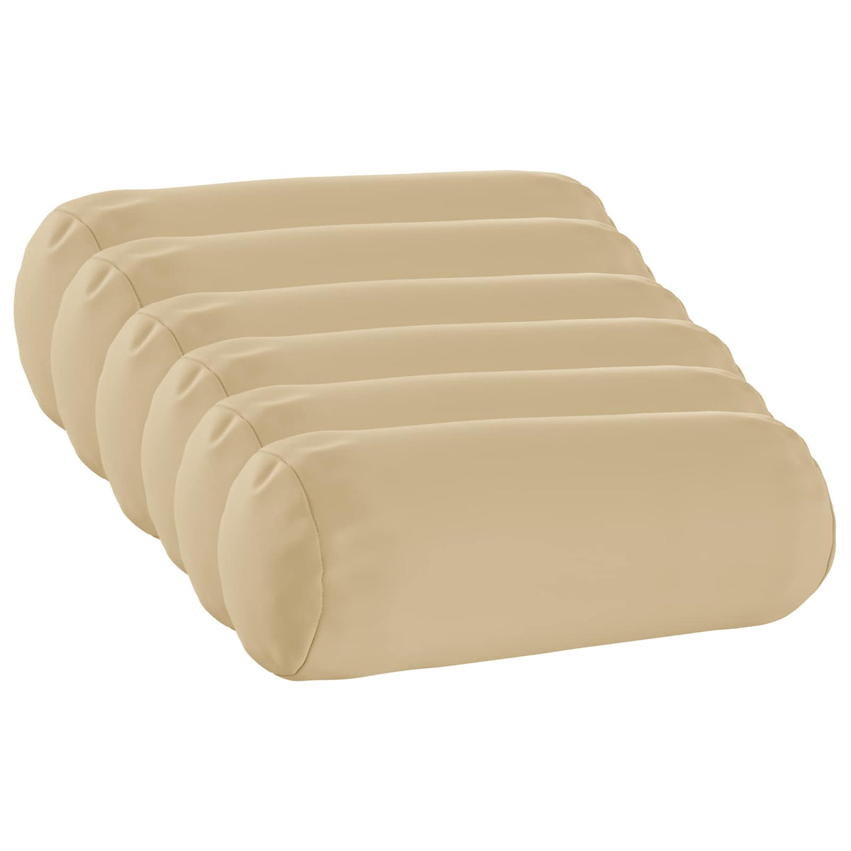 Kussensloop 6 pcs HEERLEN Beige Ø 15 x 40 cm Polyester
