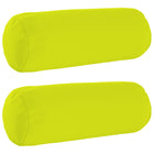 Kussensloop bolster 2 stuks helder groen Ø 15x40 cm polyester