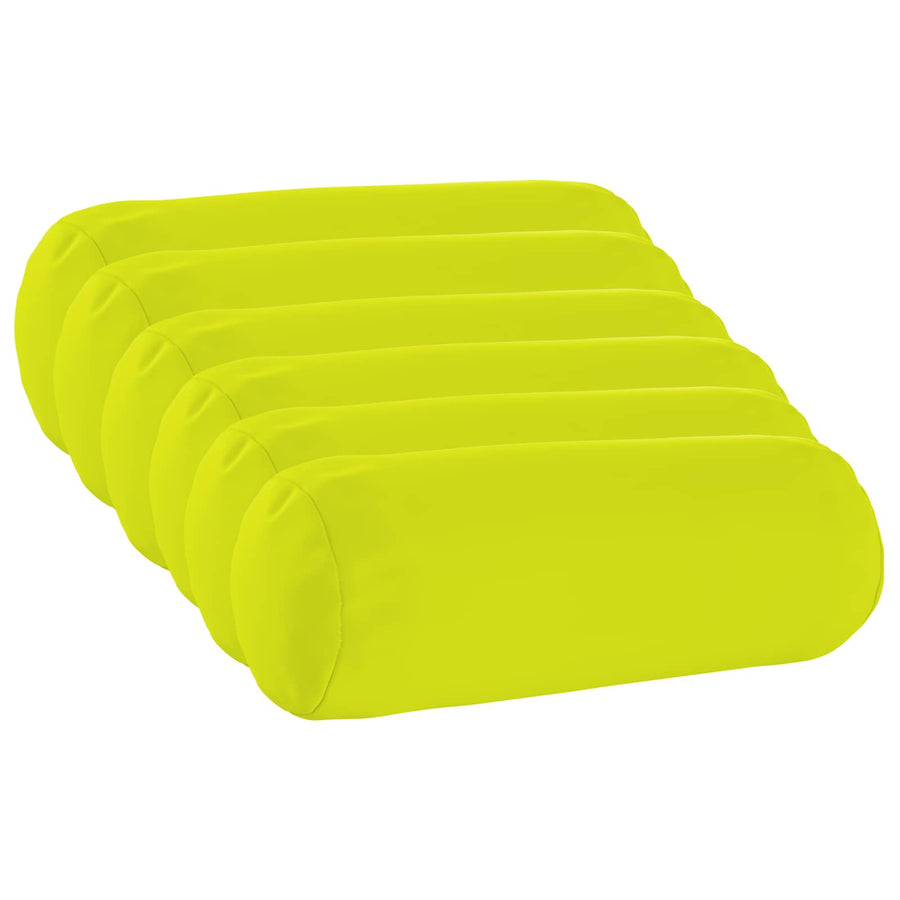 Kussensloop 6 pcs HEERLEN Helder groen Ø 15 x 40 cm Polyester