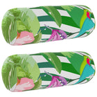 Kussensloop 2 stuks zwart Ø 15 x 40 cm polyester