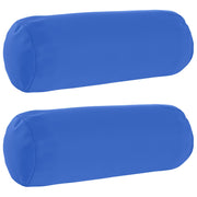 Kussensloop 2 stuks koninklijk blauw Ø 15x40 cm polyester