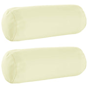 Kussensloop 2 stuks Ø15x40 cm crèmekleurig polyester