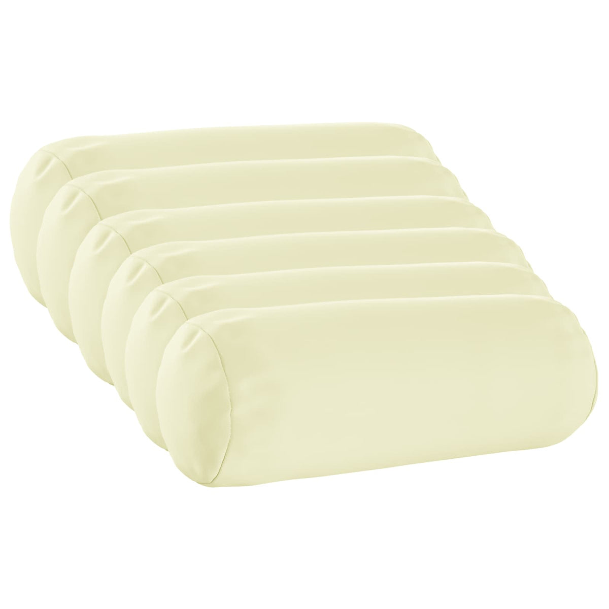 Kussensloop 6 pcs HEERLEN Crèmekleurig Ø 15 x 40 cm Polyester