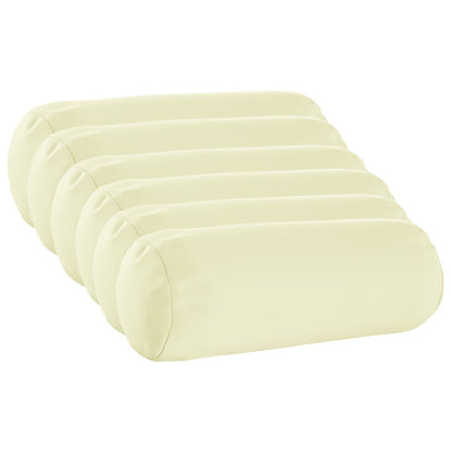 Kussensloop 6 pcs HEERLEN Crèmekleurig Ø 15 x 40 cm Polyester
