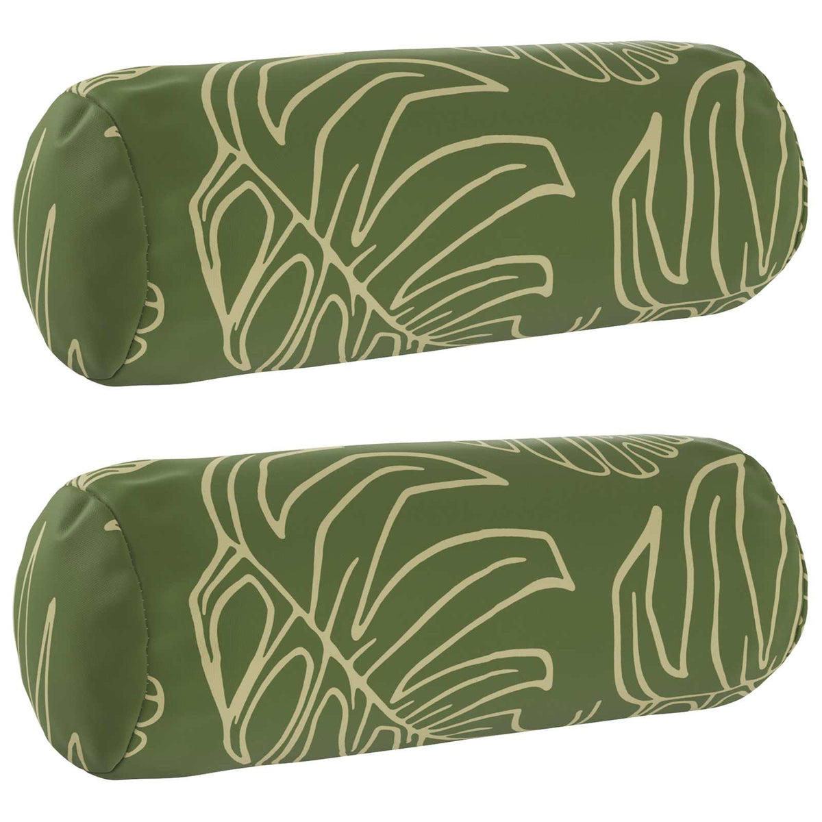 Kussensloop 2 pcs HEERLEN Bladontwerp Ø 15 x 40 cm Polyester