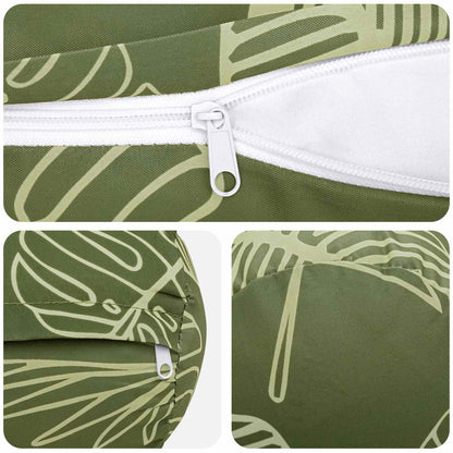 Kussensloop 6 pcs HEERLEN Bladontwerp Ø 15 x 40 cm Polyester