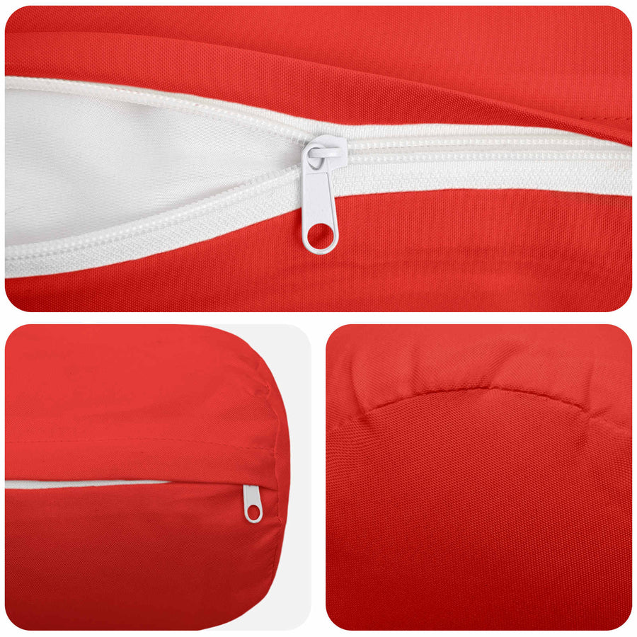 Kussensloop 2 pcs HEERLEN Rood Ø 15 x 40 cm Polyester