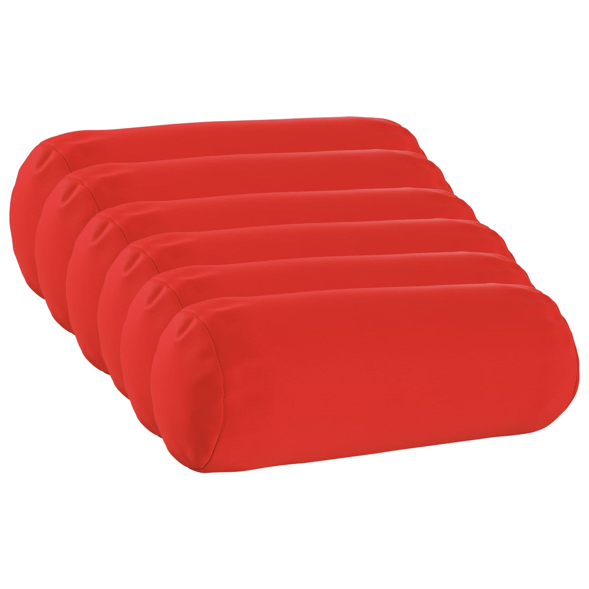 Kussensloop 6 pcs HEERLEN Rood Ø 15 x 40 cm Polyester