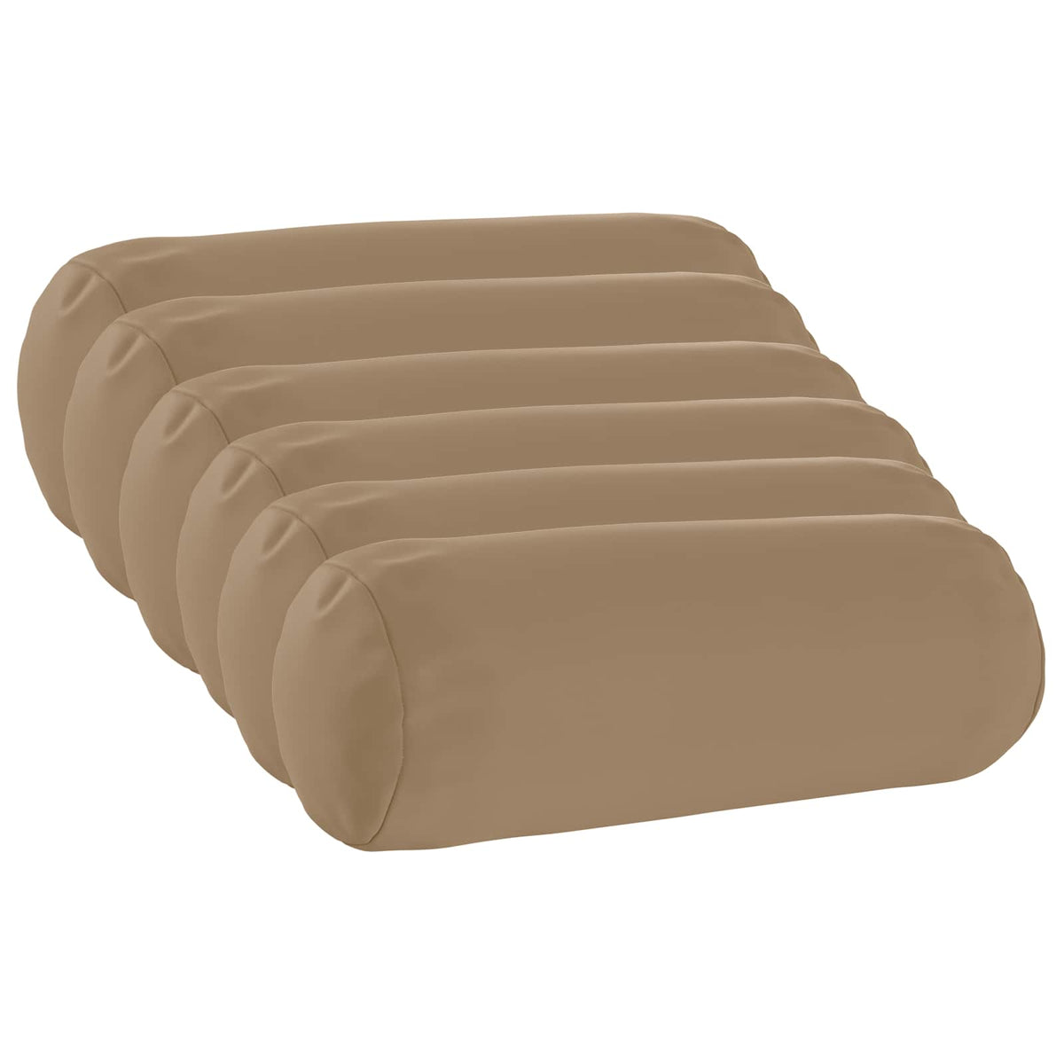 Kussensloop 6 st HEERLEN Taupe Ø 15 x 40 cm Polyester