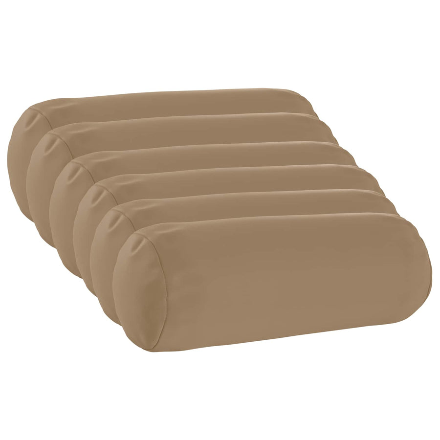 Kussensloop 6 st HEERLEN Taupe Ø 15 x 40 cm Polyester