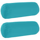 Kussensloop 2 stuks Ø 15x40 cm turquoise polyester