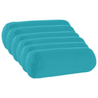 Kussenslopen 6 stuks turquoise Ø 15x40 cm polyester