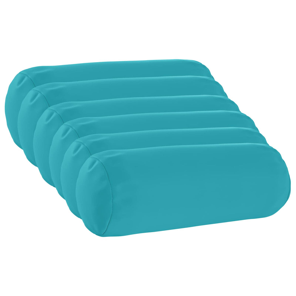Kussensloop 6 pcs HEERLEN Turquoise Ø 15 x 40 cm Polyester