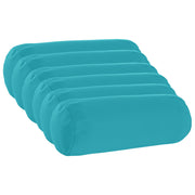 Kussenslopen 6 stuks turquoise Ø 15x40 cm polyester