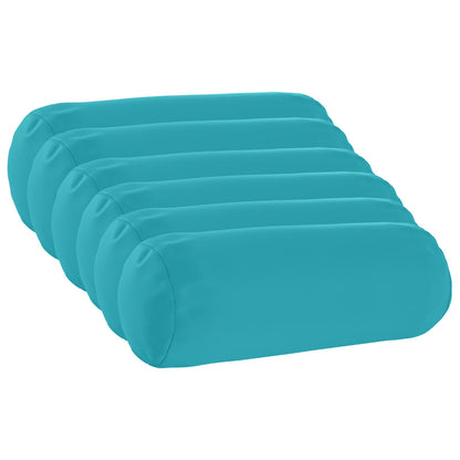 Kussensloop 6 pcs HEERLEN Turquoise Ø 15 x 40 cm Polyester