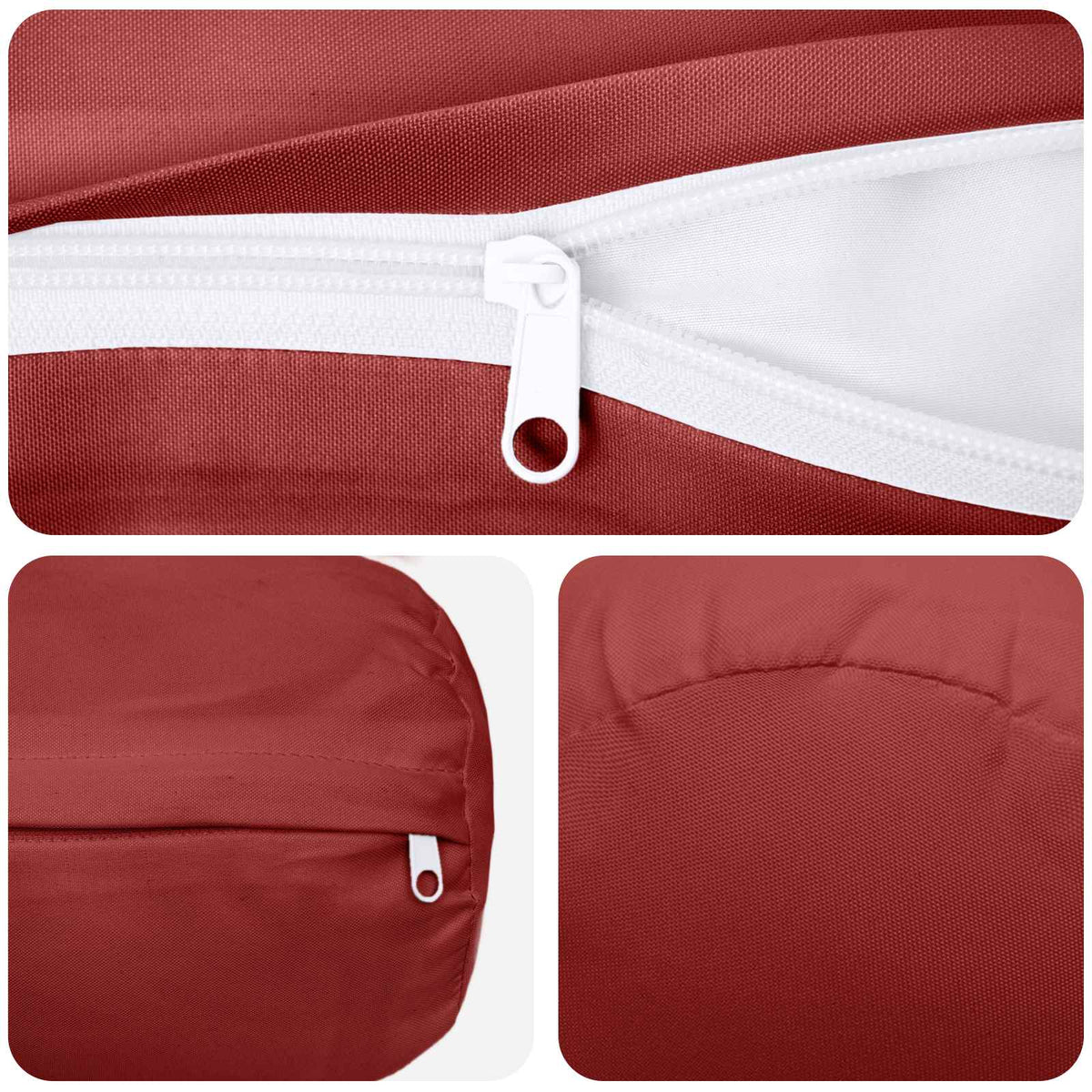 Kussensloop 2 pcs HEERLEN Wijnrood Ø 15 x 40 cm Polyester
