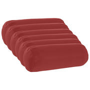 Kussenslopen 6 st wijnrood Ø 15 x 40 cm polyester
