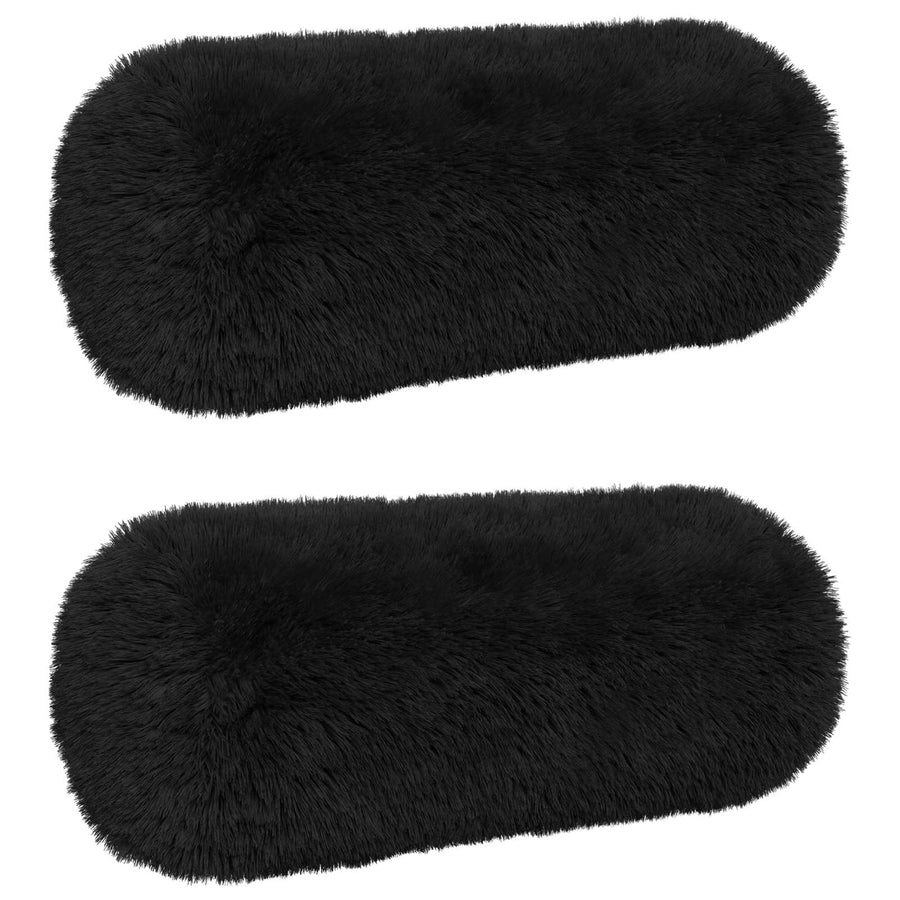 Kussensloop 2 pcs HEERLEN Zwart Ø 15 x 40 cm PV Fleece