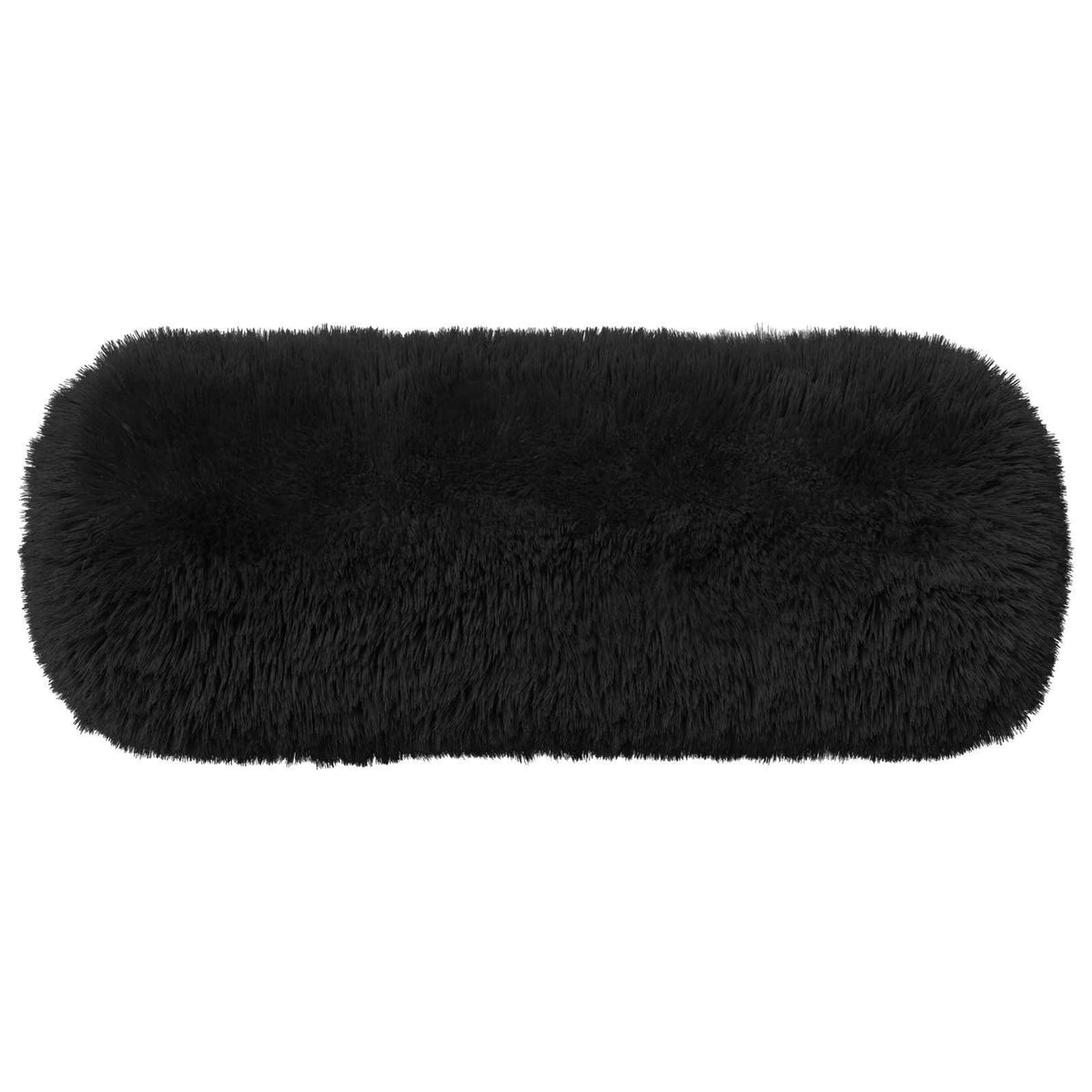 Kussensloop 2 pcs HEERLEN Zwart Ø 15 x 40 cm PV Fleece