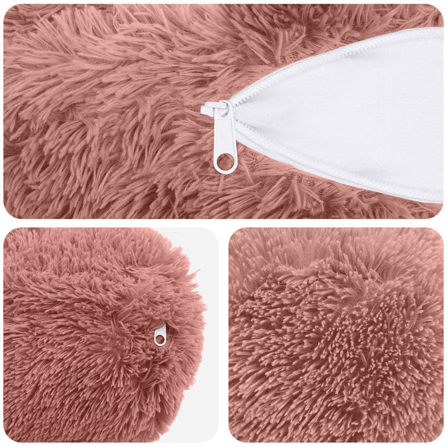Kussensloop 6 pcs HEERLEN Roze Ø 15 x 40 cm PV Fleece