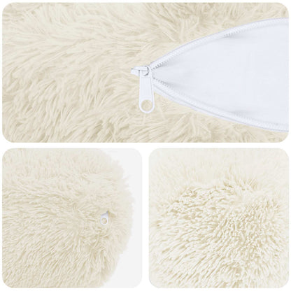 Kussensloop 2 pcs HEERLEN Wit Ø 15 x 40 cm PV Fleece