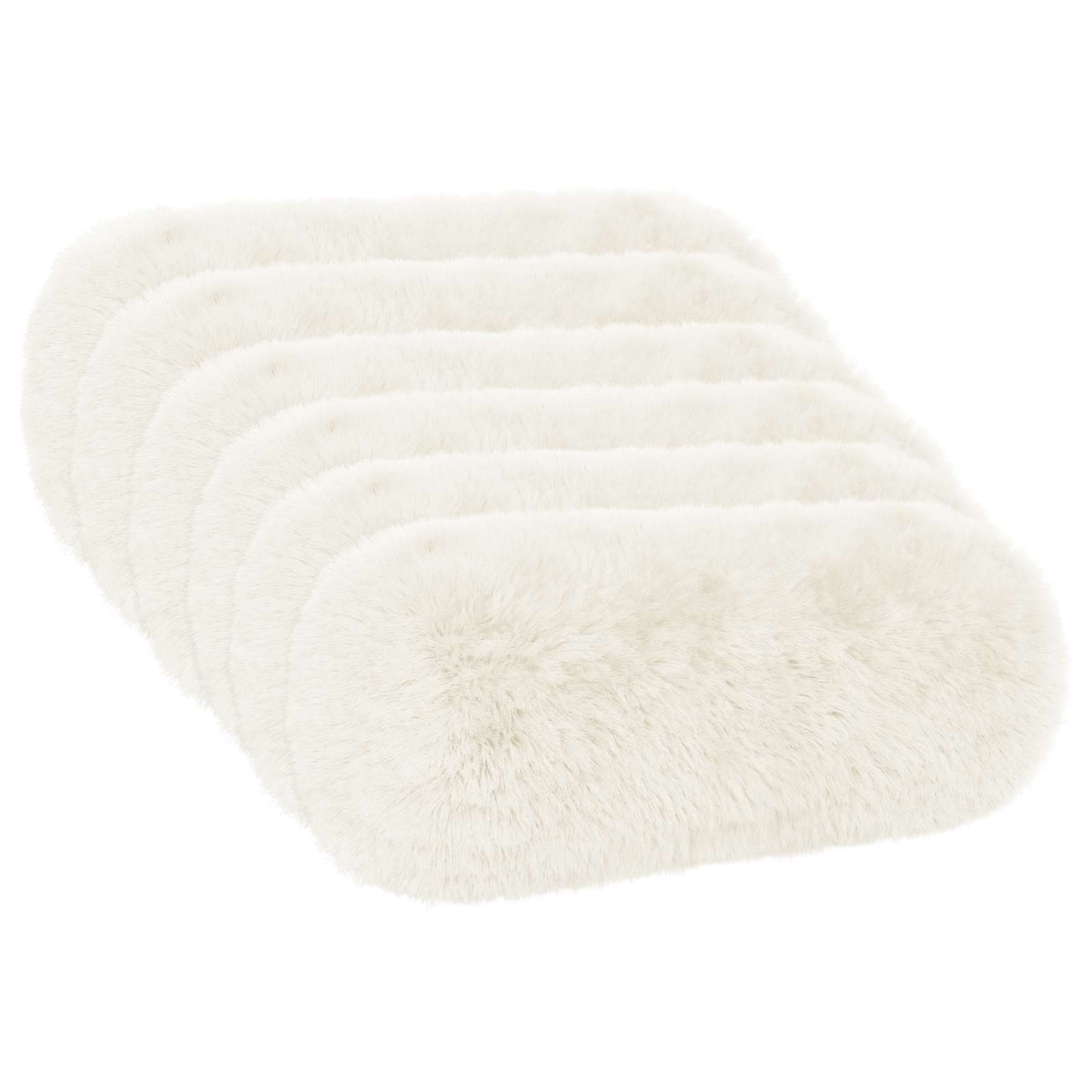 Kussensloop 6 pcs HEERLEN Wit Ø 15 x 40 cm PV Fleece