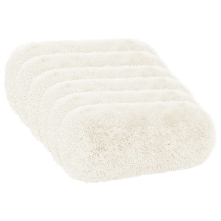 Kussensloop 6 pcs HEERLEN Wit Ø 15 x 40 cm PV Fleece