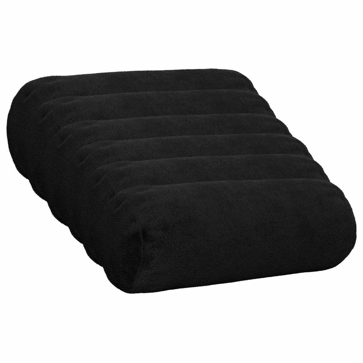 Kussensloop 6 pcs HEERLEN Zwart Ø 15 x 40 cm Flanel