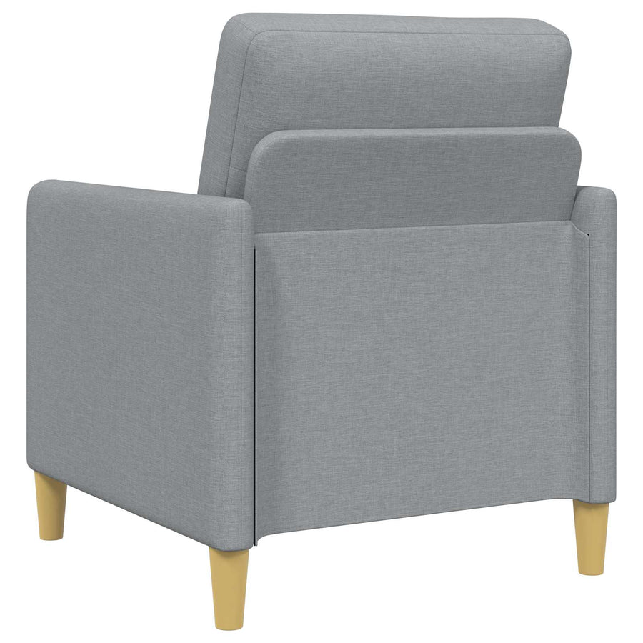 Bankenset met opbergruimte 2 pcs Lichtgrijs Polyester