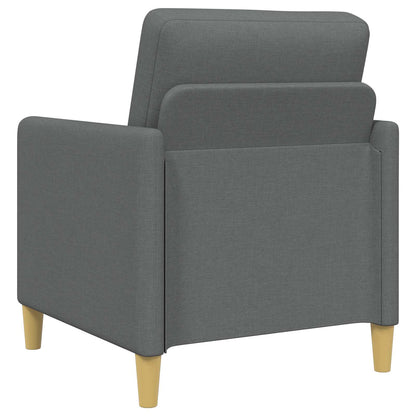 Bankenset met opbergruimte 2 pcs Donkergrijs Polyester